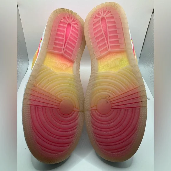 Nike Air Jordan 1 SE GS Edge Glow Shoes Neon 80s Sneakers Jordans IV XI - Picture 9 of 12